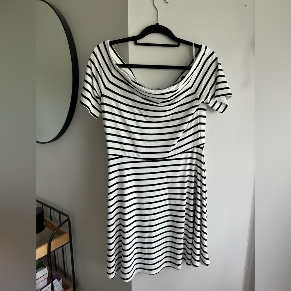 Off the shoulder mini dress